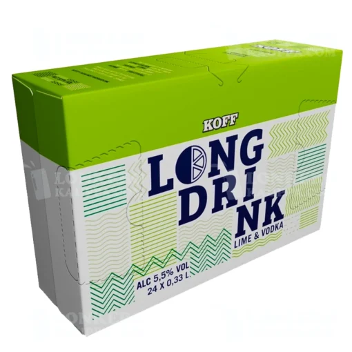 Koff Long Drink Lime Vodka lonkero 5,5% 24-pack laatikko