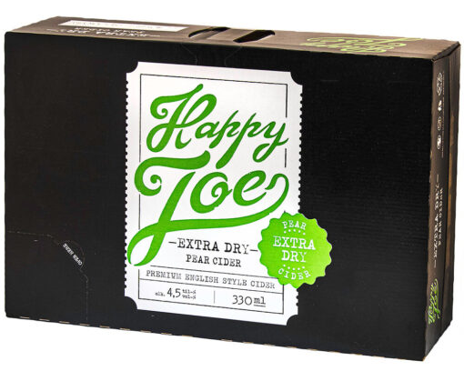 Happy Joe Extra Dry Pear Cider 4,5% 24x33cl