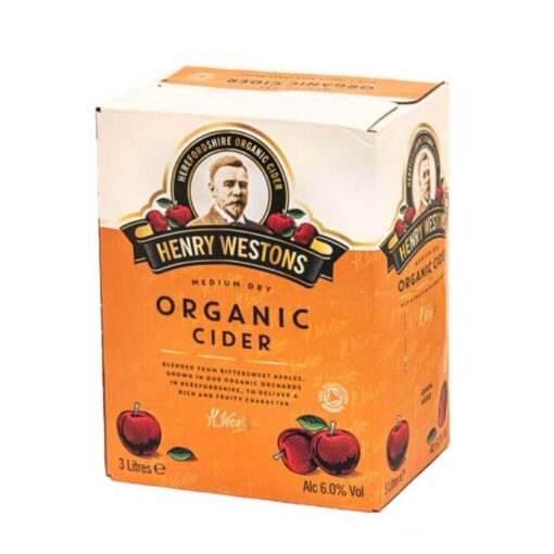 Henry Westons Organic Cider 6% 300cl